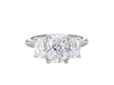 A.G radiant cut trilogy with half round band.