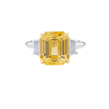 6ct Yellow Sapphire and Diamond Ring