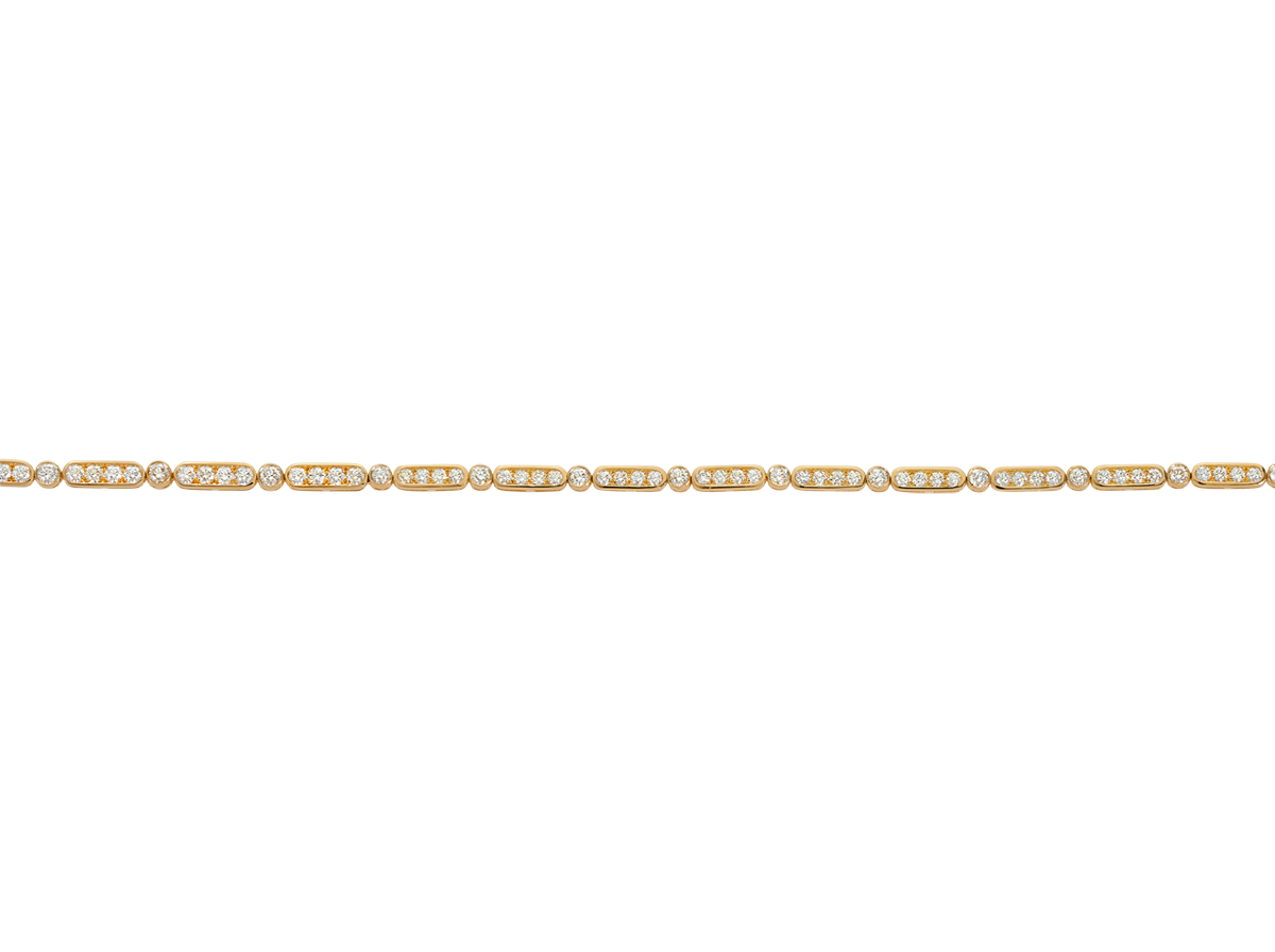Grain Set Diamond Necklace