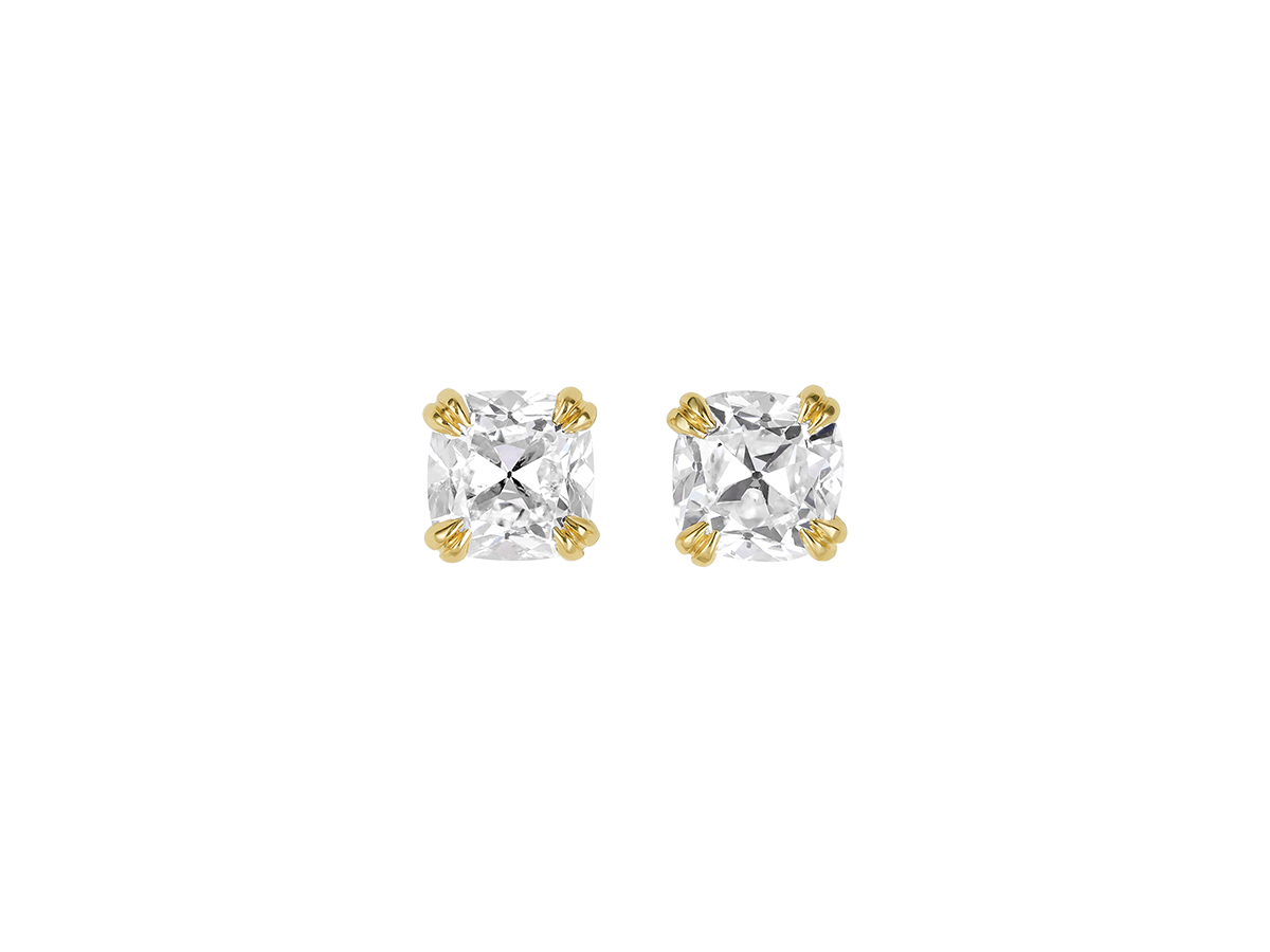 Cushion Cut Diamond Studs