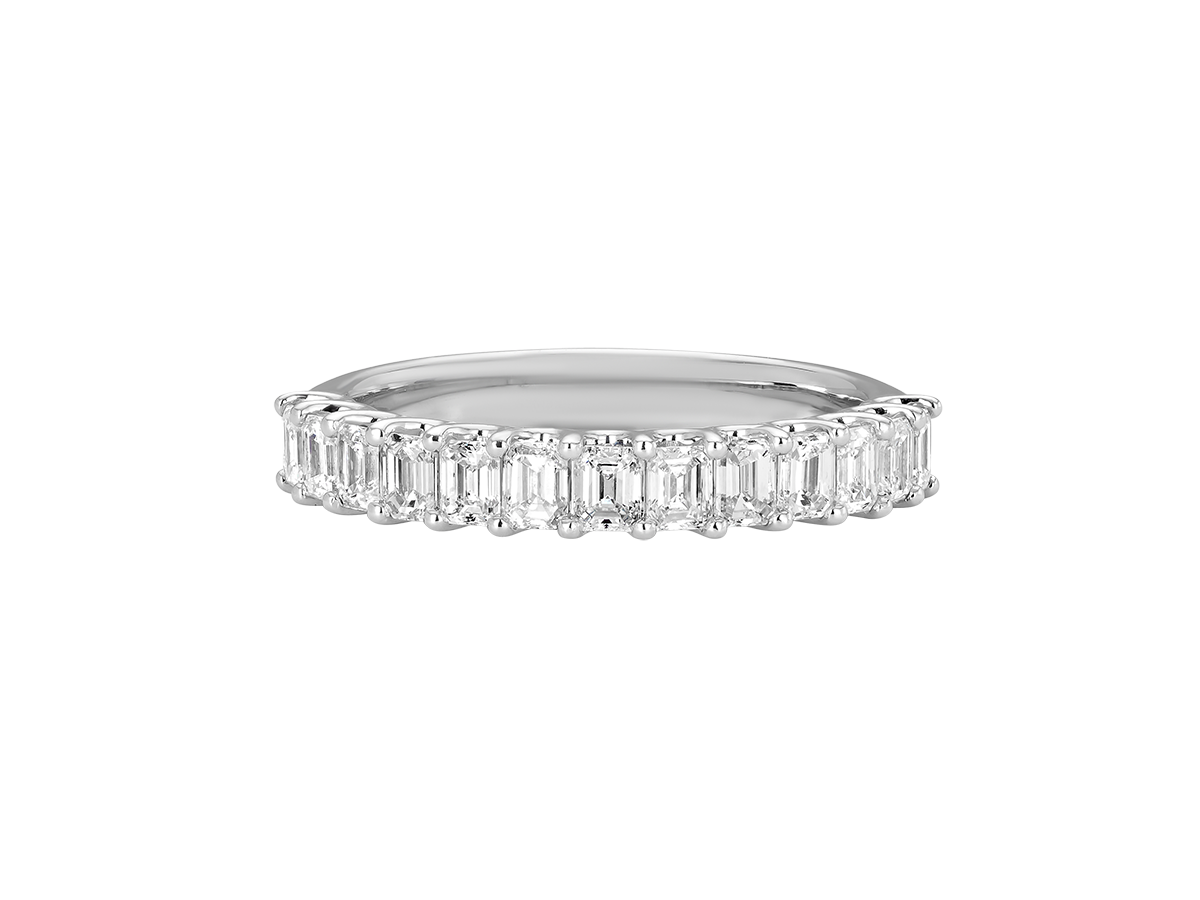 1ct Emerald Cut Eternity Band