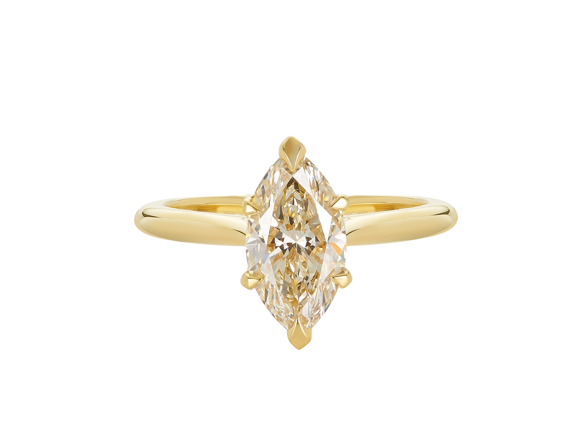 Marquise Champagne Diamond Ring