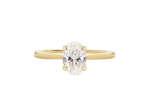 1ct Oval Cut Diamond Hidden Halo