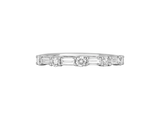 A.G alternating diamond wedding band.