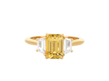 2ct Yellow Sapphire and Diamond Ring