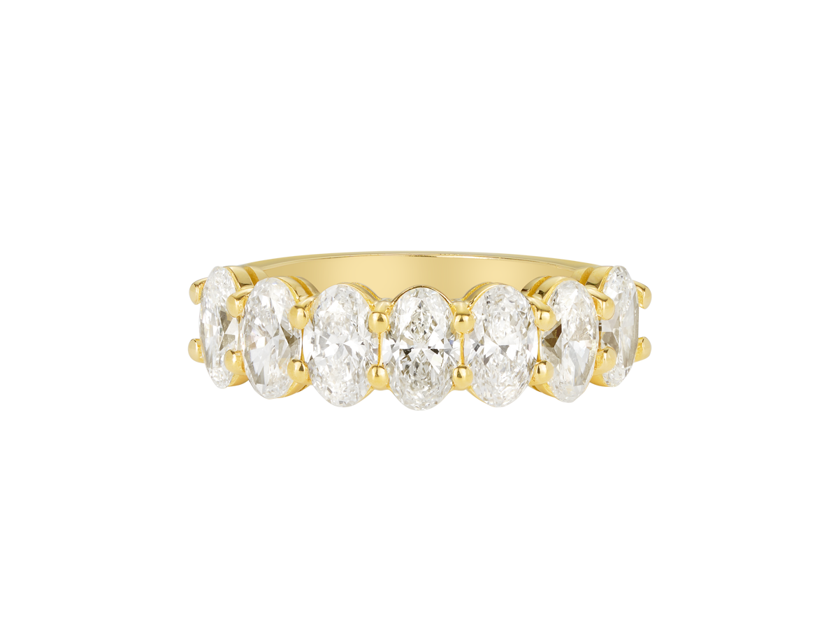 2ct Oval Diamond Eternity Band