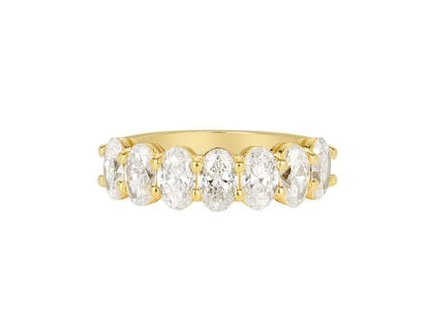 2ct Oval Diamond Eternity Band