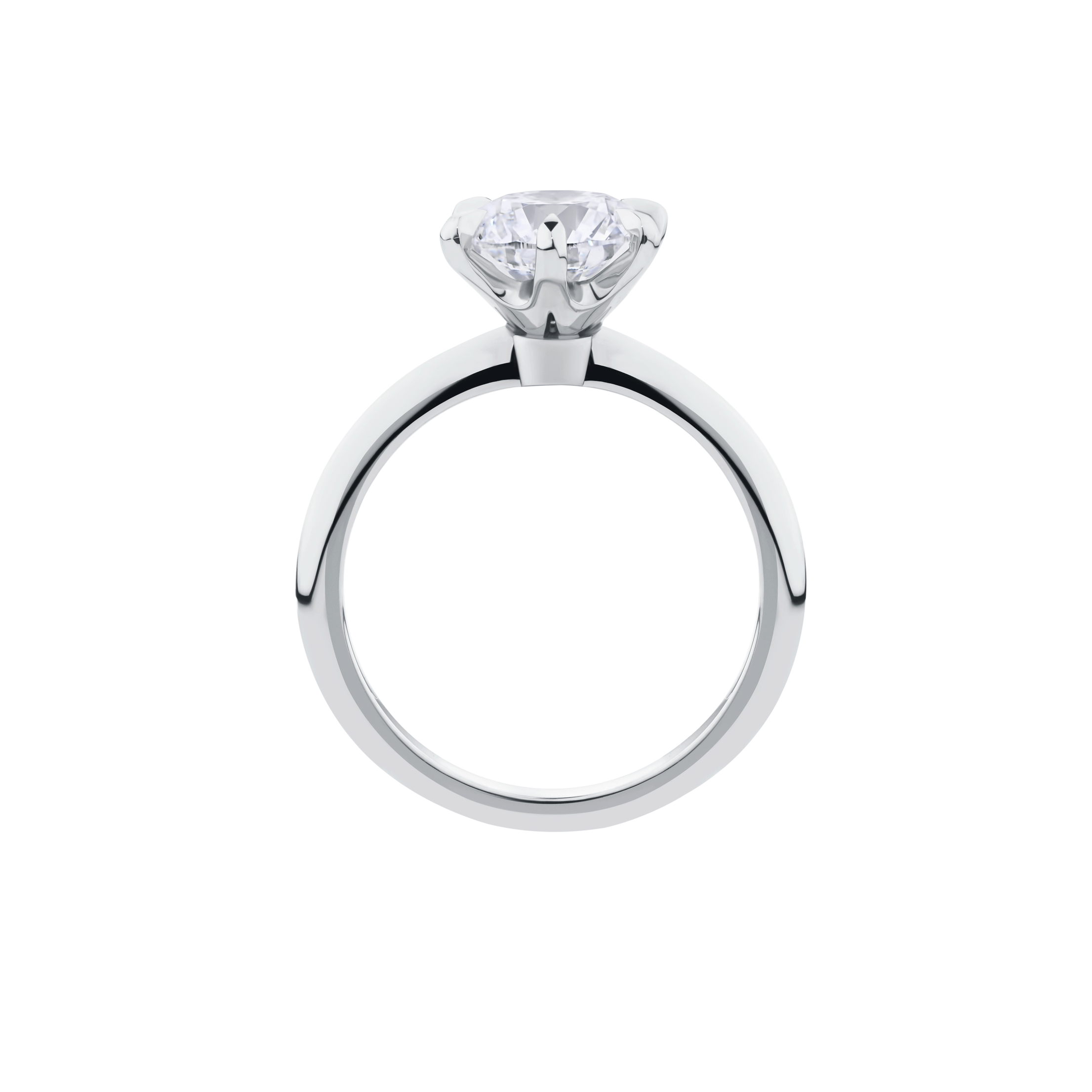 2ct Round Brilliant Cut Diamond Solitaire | Platinum