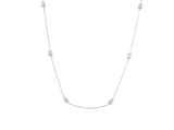 Emerald Cut Diamond Chain Necklace