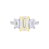Light Fancy Yellow Trilogy Engagement Ring
