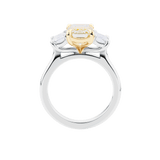 Light Fancy Yellow Trilogy Engagement Ring