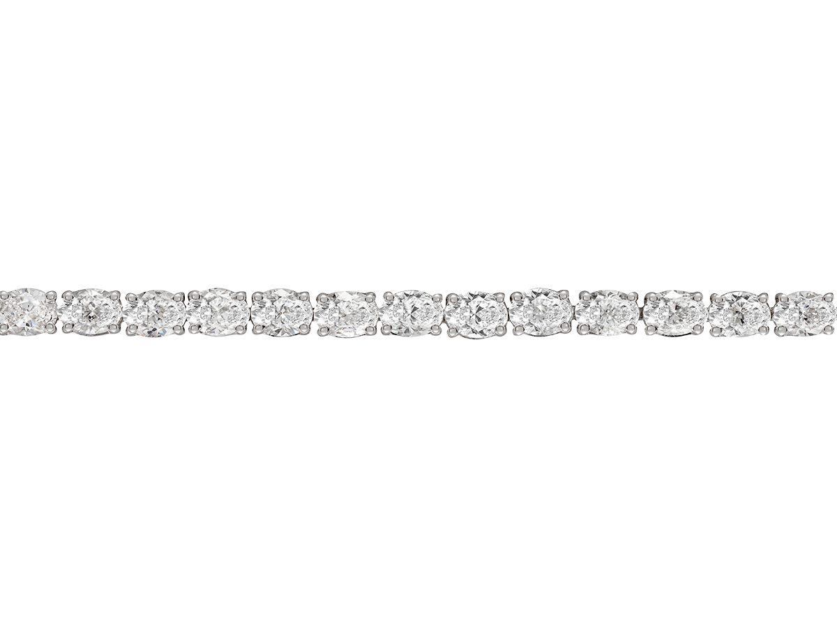 7.87ct Oval Diamond Tennis Bracelet