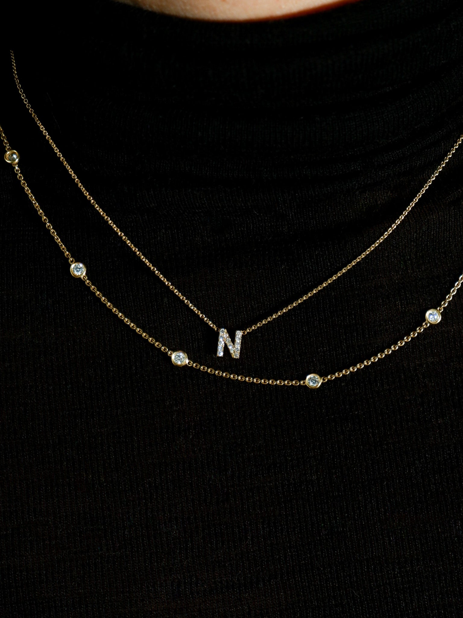 Diamond Chain Necklace | Yellow