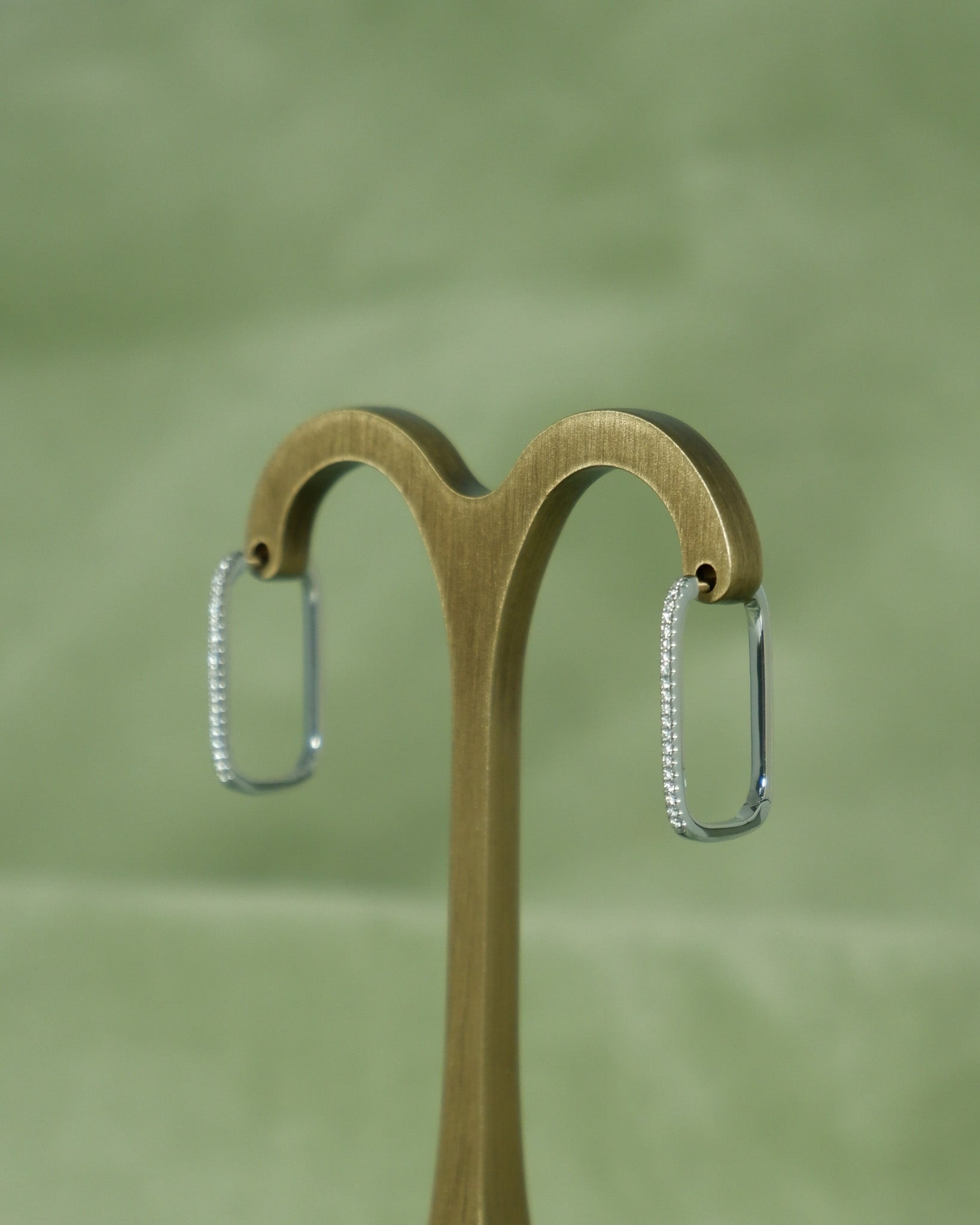 Diamond Rectangle Hoops
