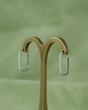 Diamond Rectangle Hoops