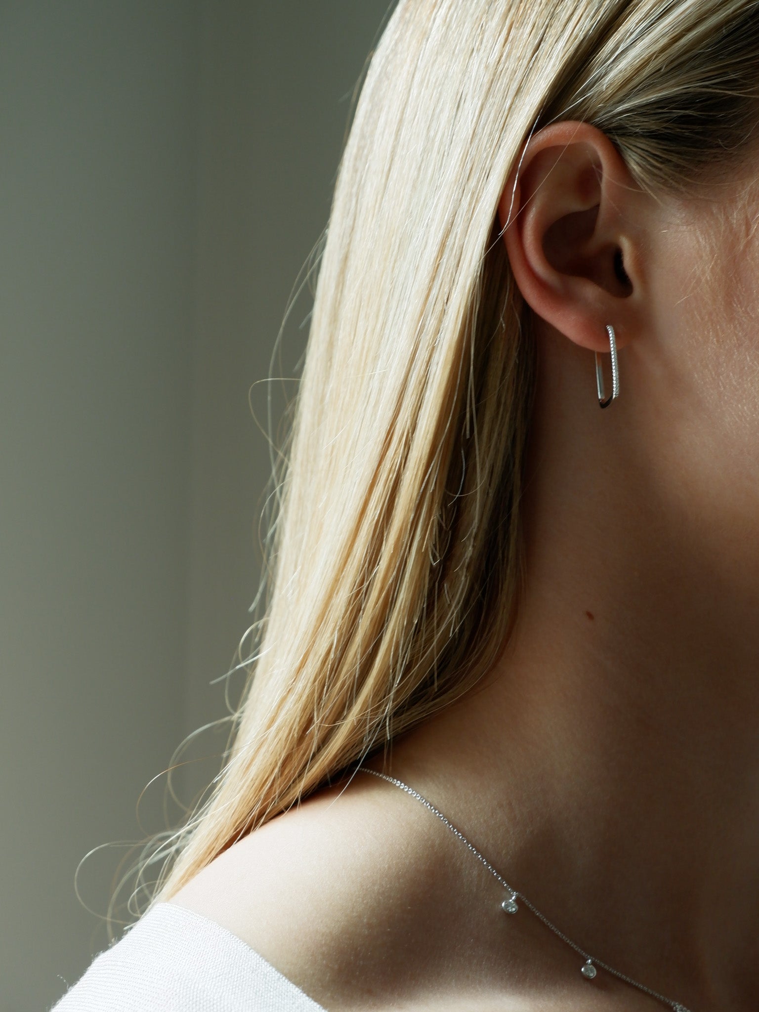 Diamond Rectangle Hoops