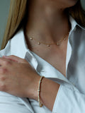 Graduated Diamond Bezel Set Bracelet