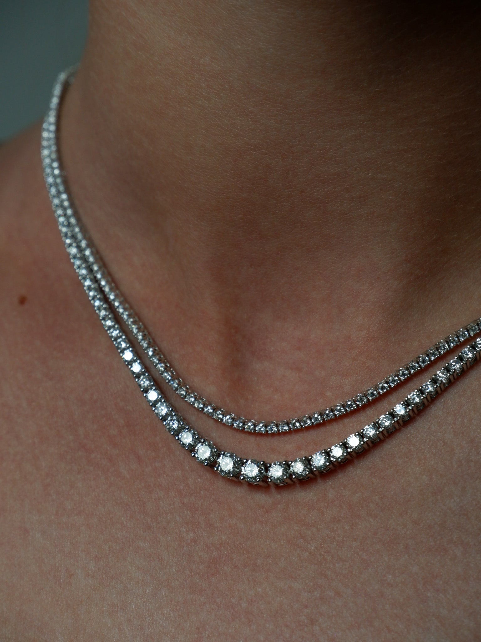 Graduated Tennis Necklace | Grand