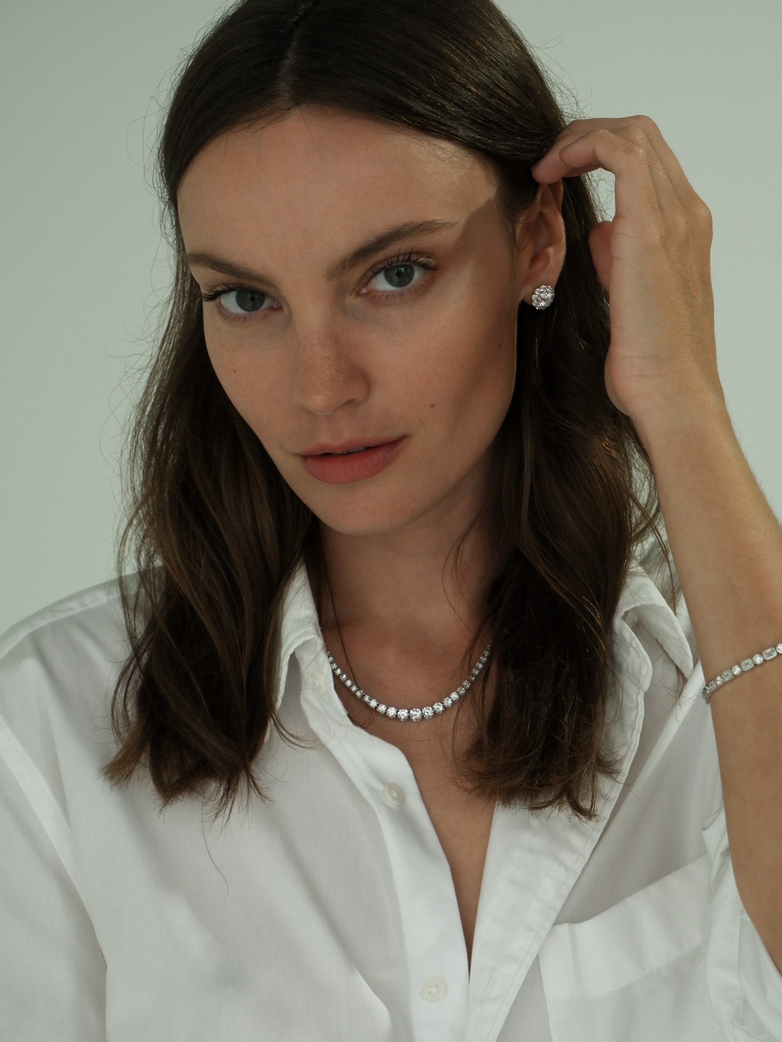 1ct Diamond Halo Studs