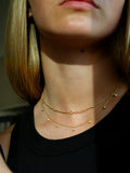 Diamond Drop Necklace | Yellow