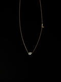 Diamond Pendant with Petit Letters