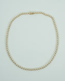 Bezel Set Round Diamond Tennis Necklace