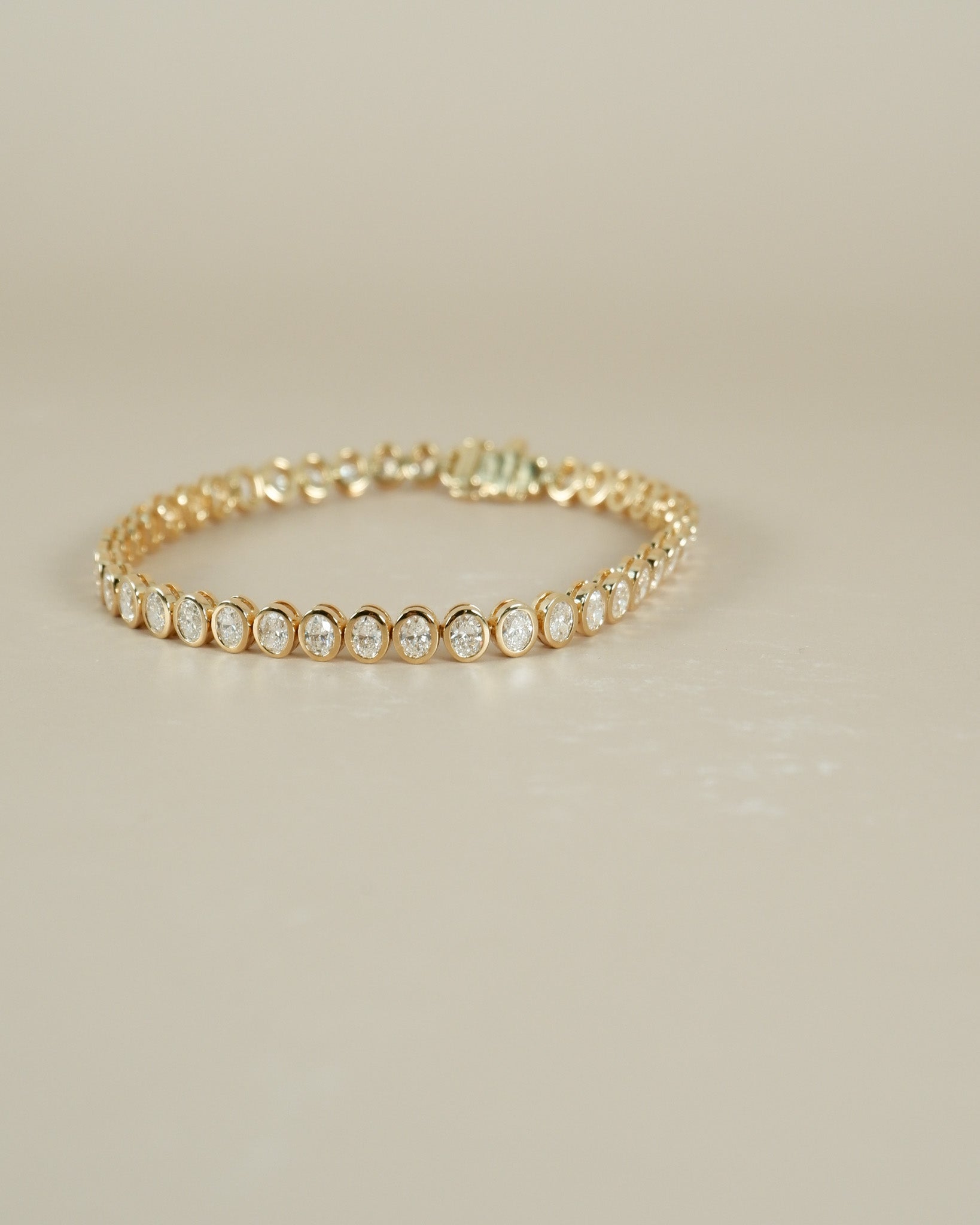 Oval Diamond Tennis Bracelet