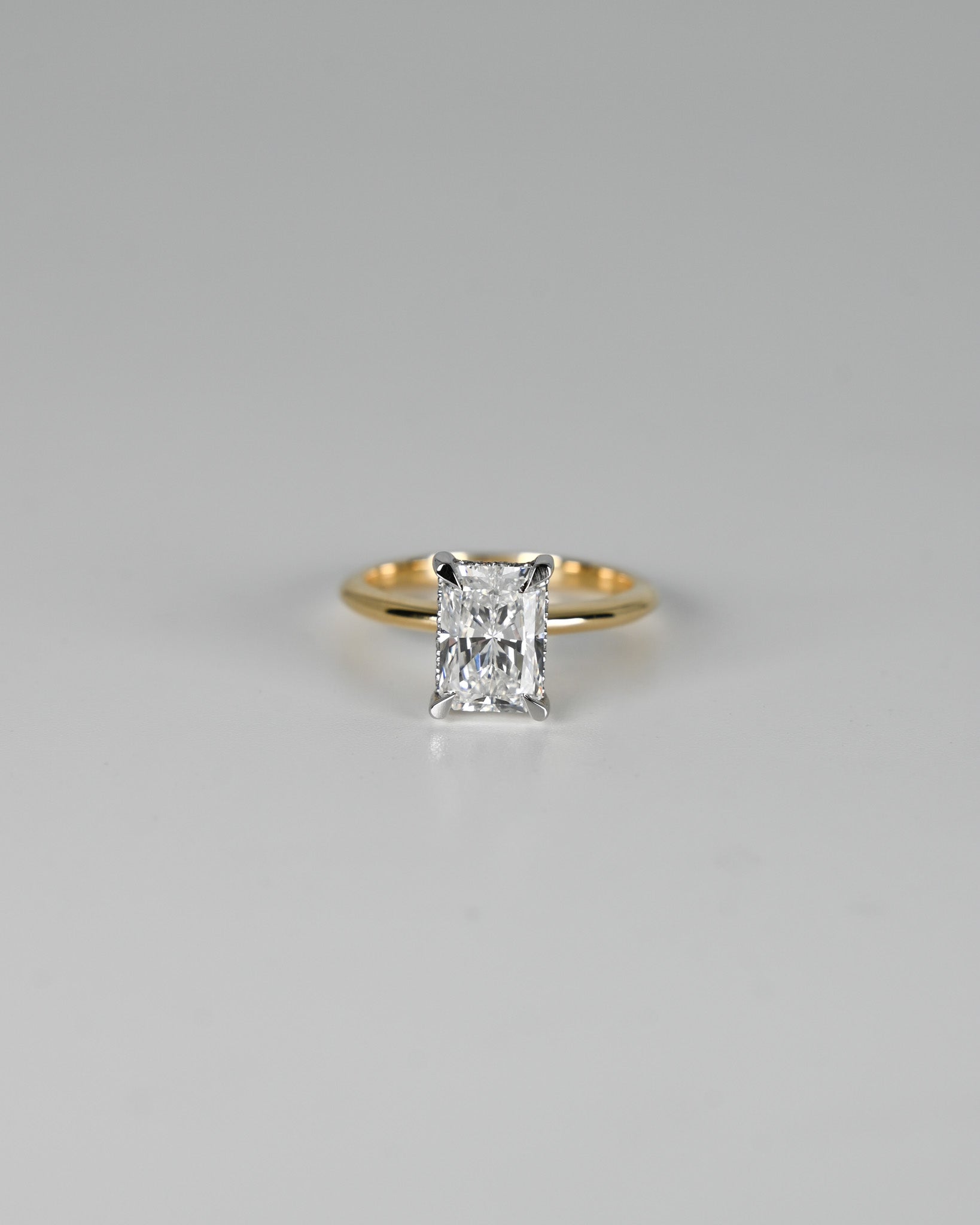 2.01ct Radiant Diamond with Hidden Halo