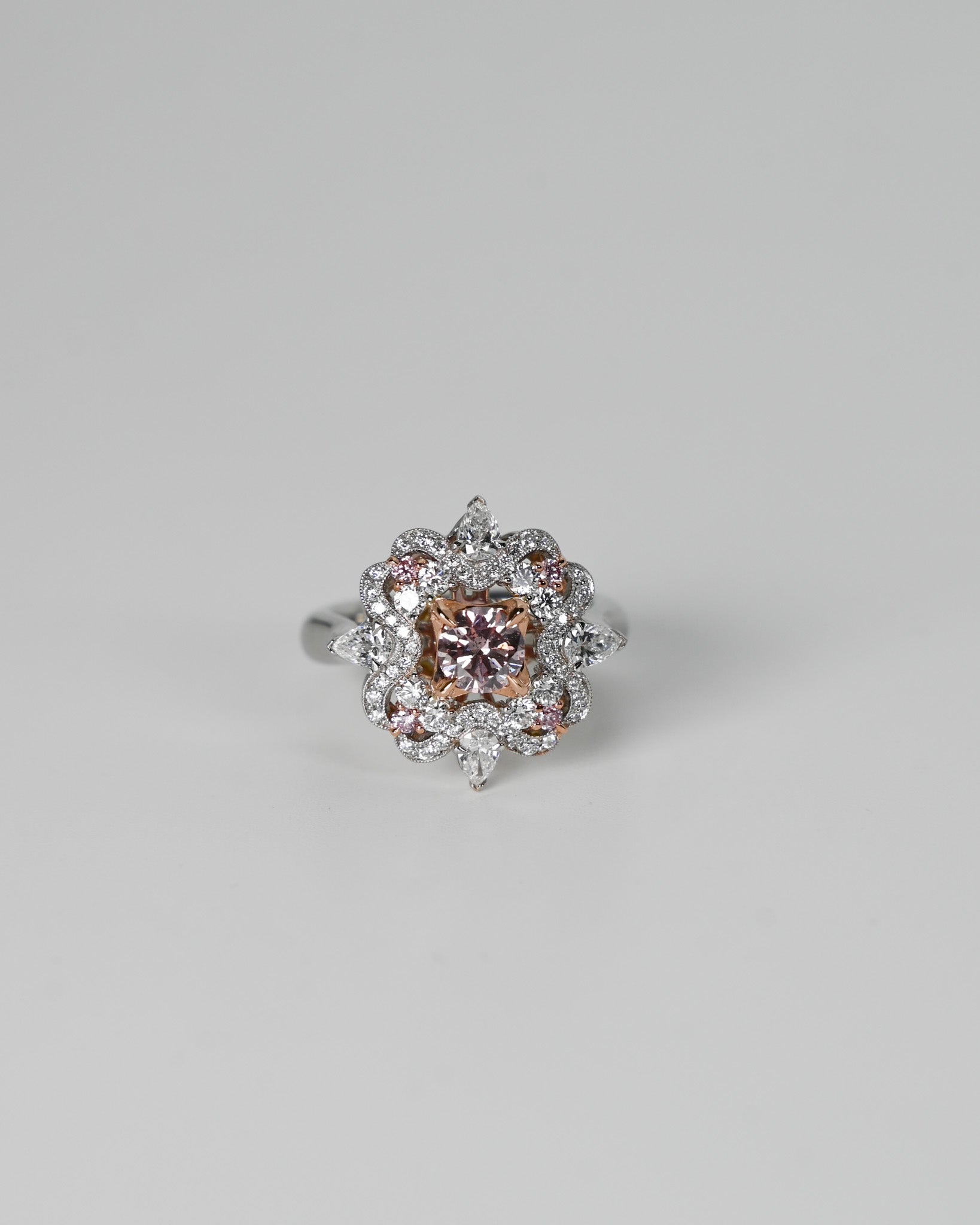 Art Nouveau-Style Cluster Ring