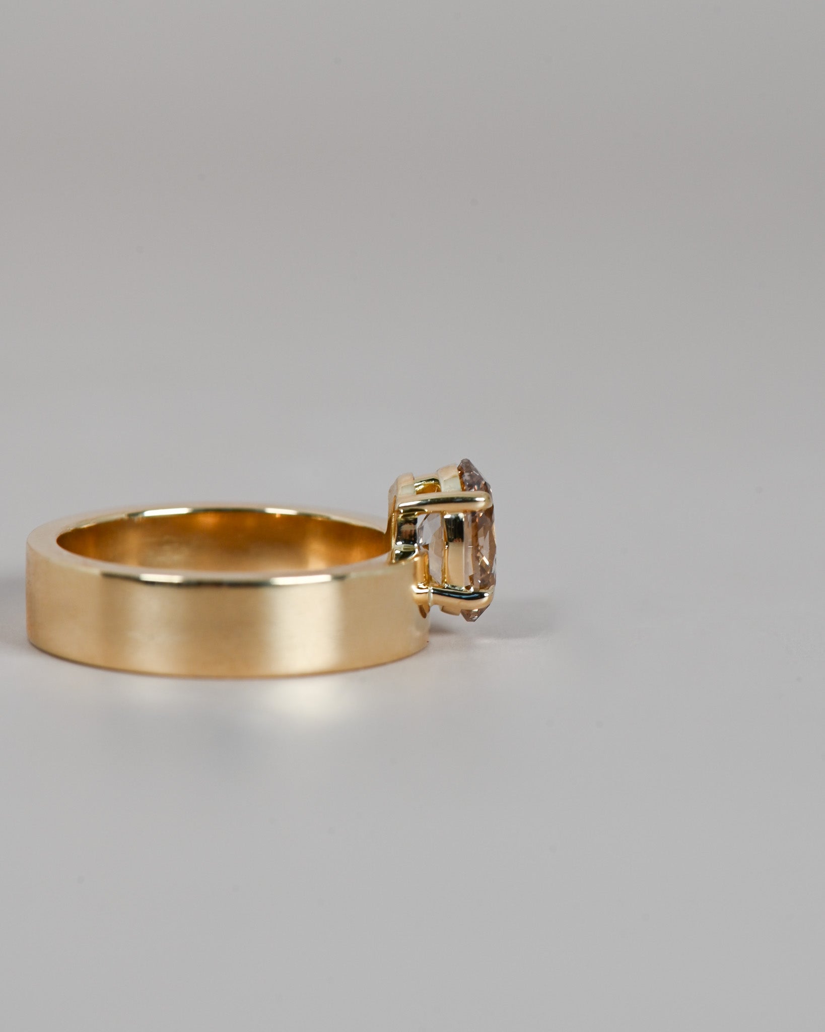 Champagne Diamond Cigar Ring
