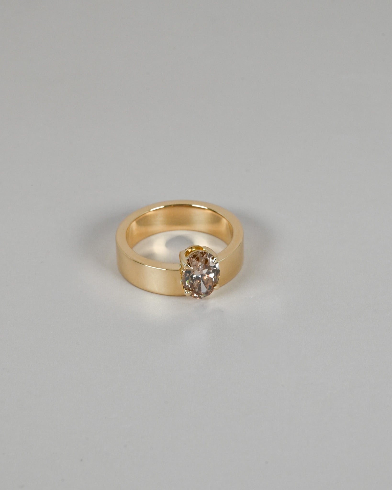 Champagne Diamond Cigar Ring