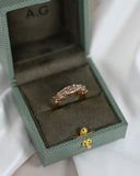 3.43ct Asscher Cut Champagne Diamond Eternity Band
