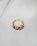 3.43ct Asscher Cut Champagne Diamond Eternity Band