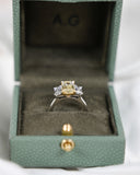 Light Fancy Yellow Trilogy Engagement Ring
