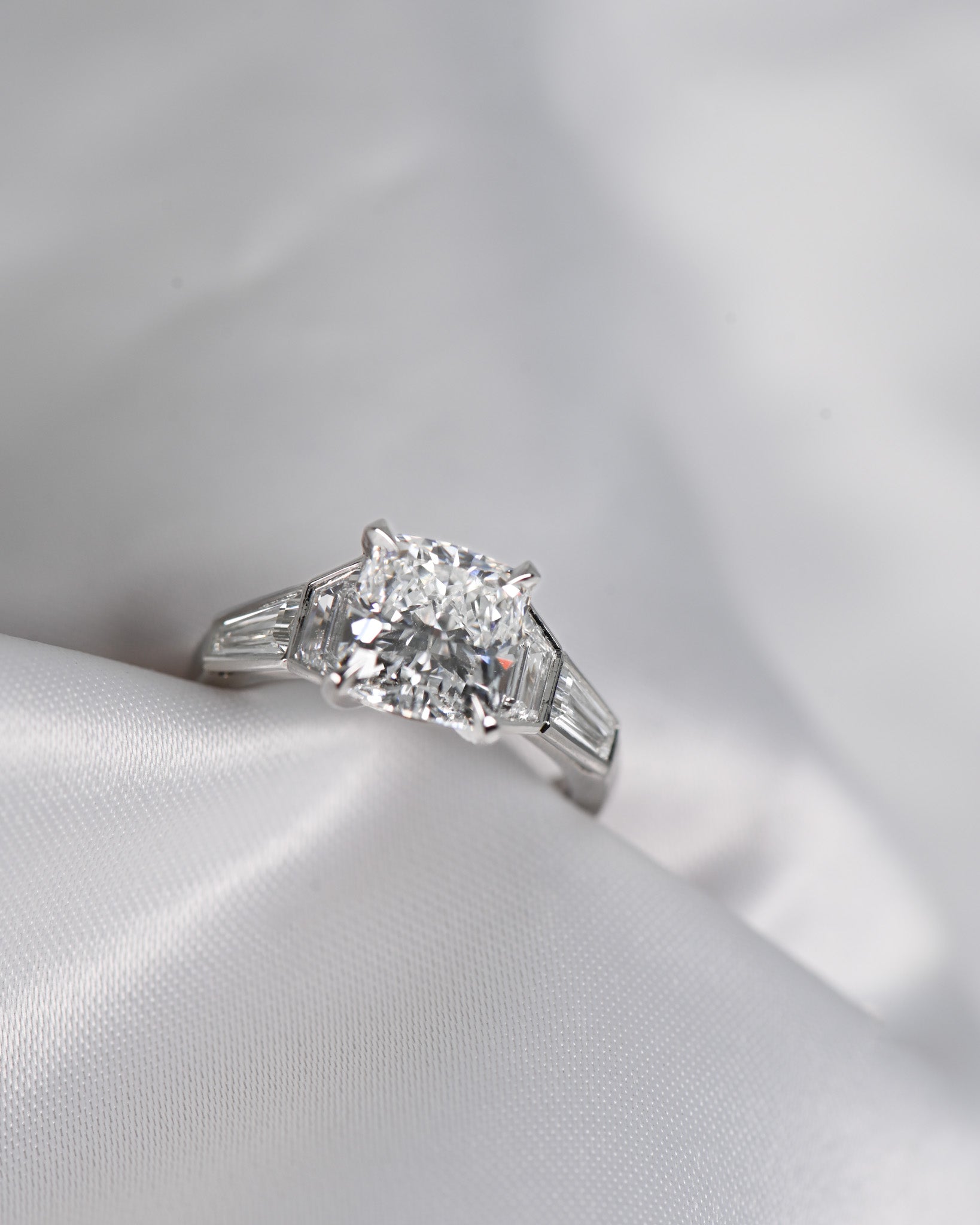 3ct Cushion Cut Engagement Ring