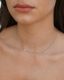 Emerald Cut Diamond Chain Necklace