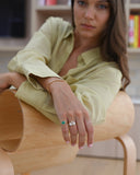 Toi et Moi Pear Cut Diamond Ring