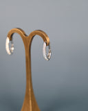 Pave Diamond Hoops