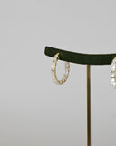 Emerald Cut Diamond Hoops