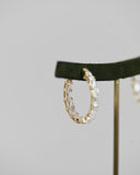 Emerald Cut Diamond Hoops