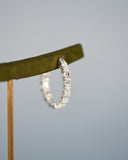 Emerald Cut Diamond Hoops