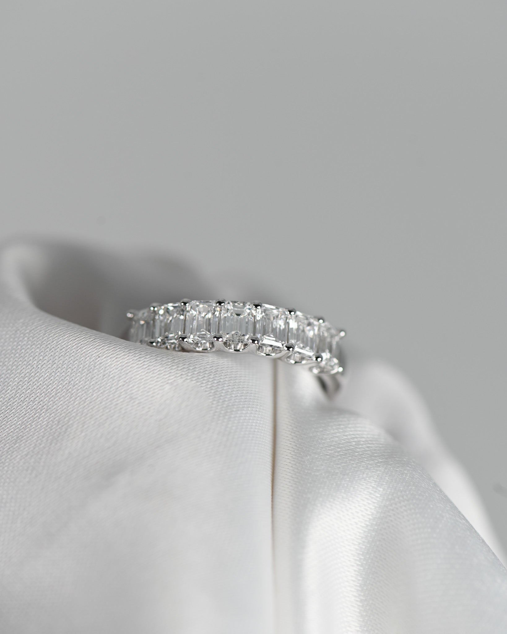 1.47ct Emerald Cut Eternity Band
