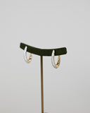 Pave Diamond Hoops
