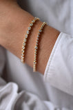 Graduated Diamond Bezel Set Bracelet