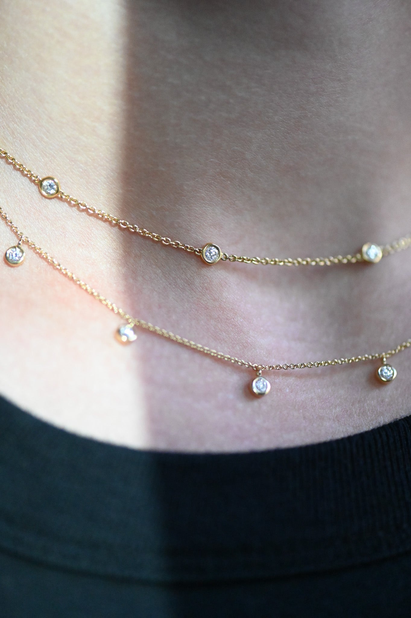 Diamond Chain Necklace | Yellow