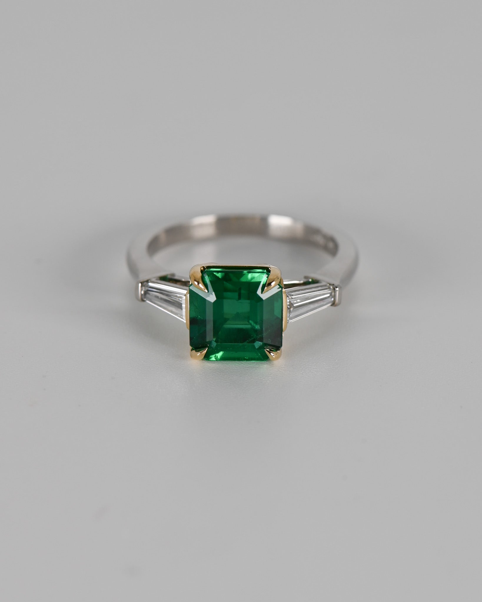Zambian Emerald and Tapered Baguettes