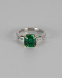 Zambian Emerald and Tapered Baguettes