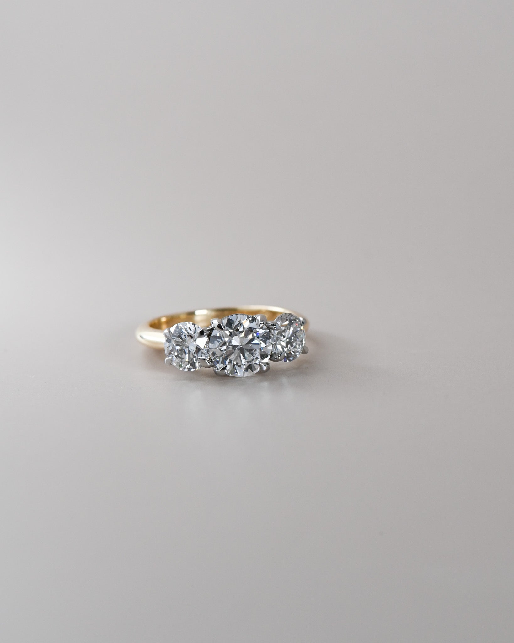 1.5ct Round Brilliant Cut Trilogy Engagement Ring