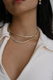 Grain Set Diamond Necklace