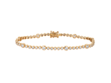 Graduated Diamond Bezel Set Bracelet